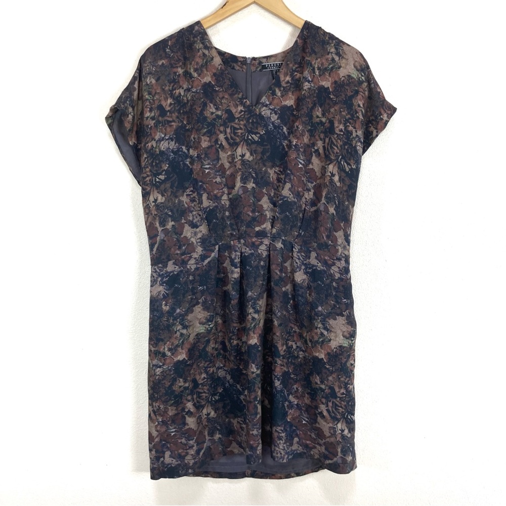 Peruvian Connection Dress Cap Sleeve Knee Length Pockets V-Neck Women’s Sz 14